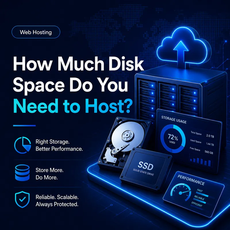 Disk space for web hosting