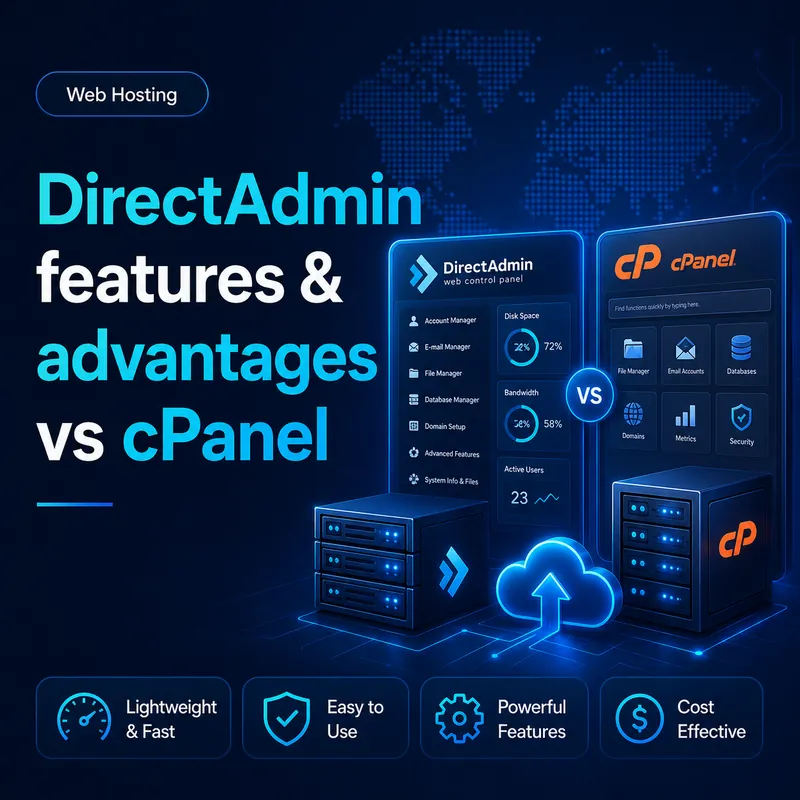 DirectAdmin features and advantages