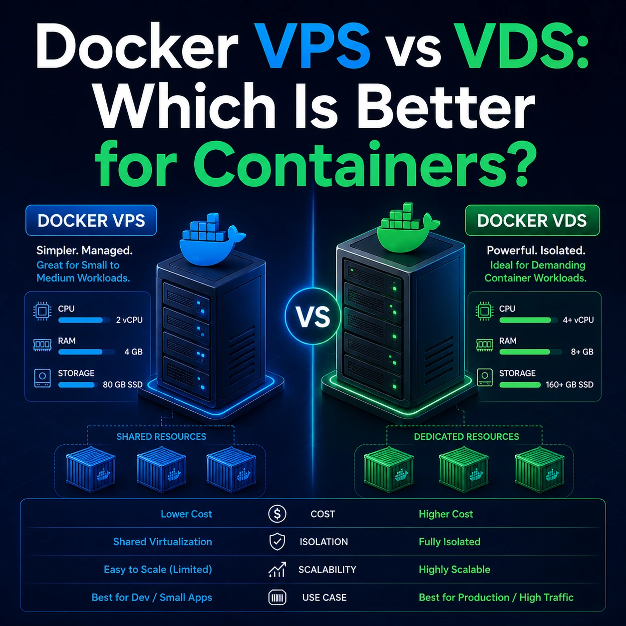 Docker VPS vs VDS: Which Is Better for Containers?