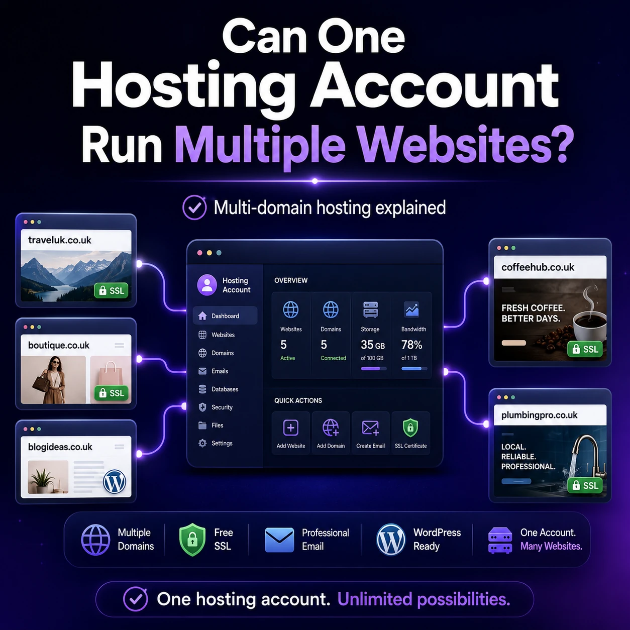 Can One Hosting Account Run Multiple Websites?