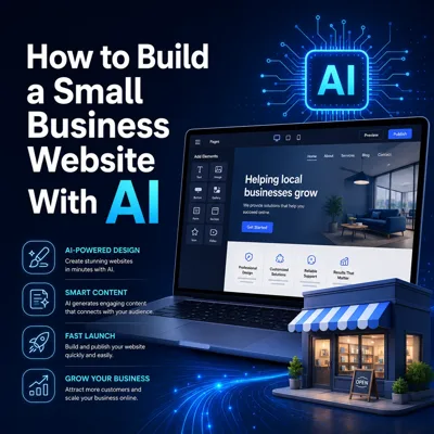 Build a small business website with AI using real business information and WordPress