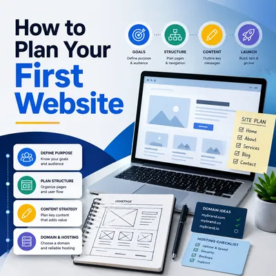 How to plan your first website guide