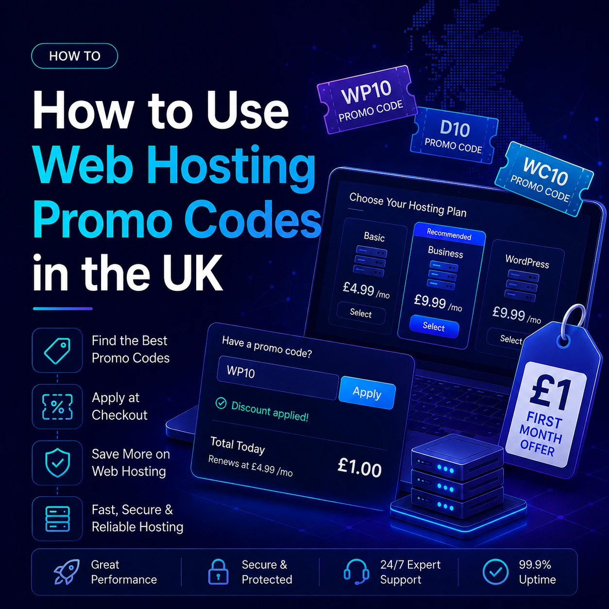 How to Use Web Hosting Promo Codes in the UK
