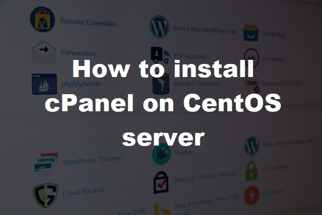 install cPanel