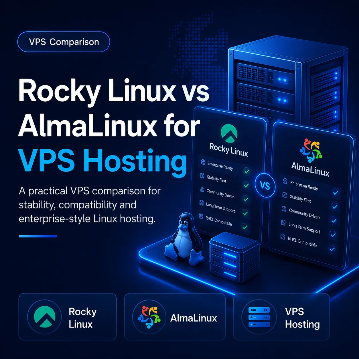 Rocky Linux vs AlmaLinux for VPS Hosting