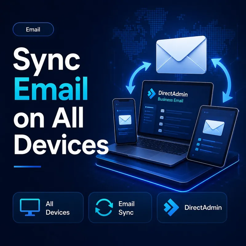 Setup and sync email on all devices using DirectAdmin