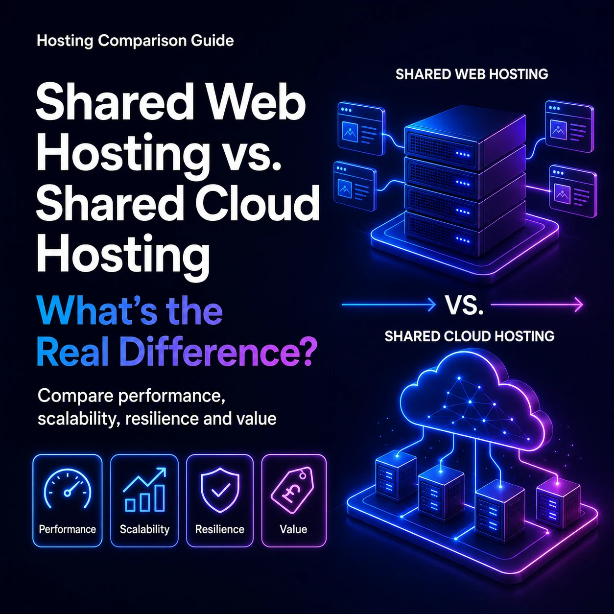 Shared Web Hosting vs Shared Cloud Hosting