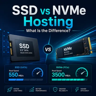 SSD vs NVMe Hosting: What Is the Difference?