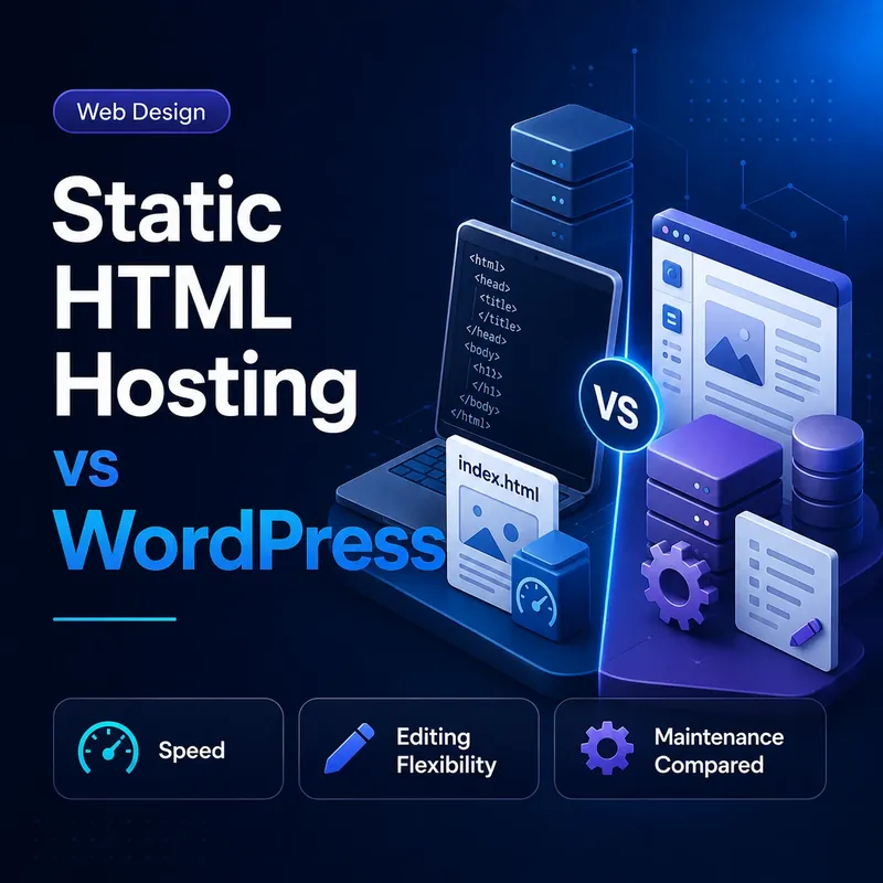 Static HTML Hosting vs WordPress