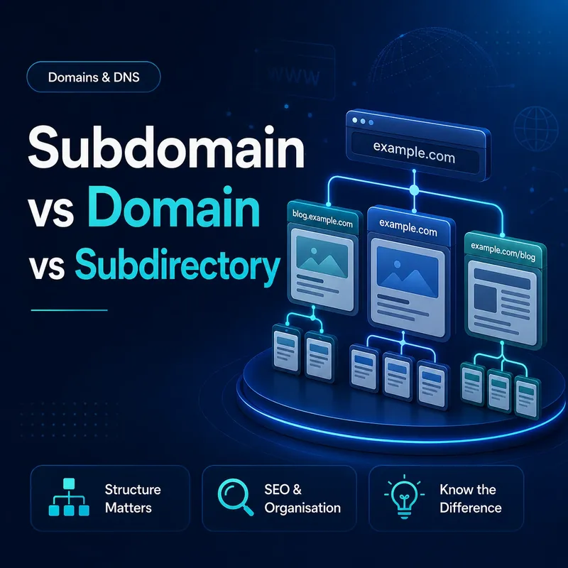 Subdomain vs Domain vs Subdirectory