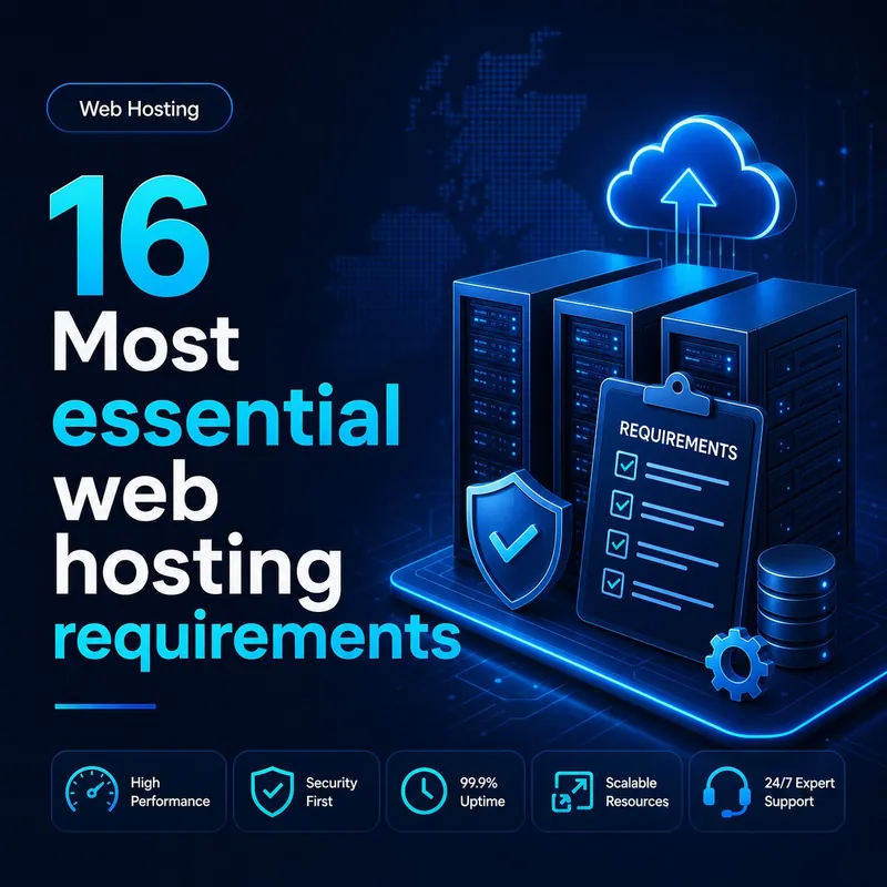 Web hosting requirements