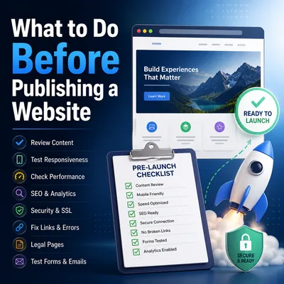 What to Do Before Publishing a Website
