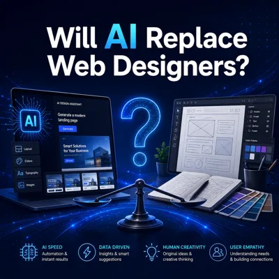 AI web design tools compared with human web designer creativity and judgement