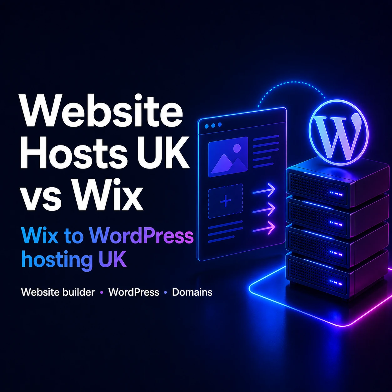 Website Hosts UK vs Wix