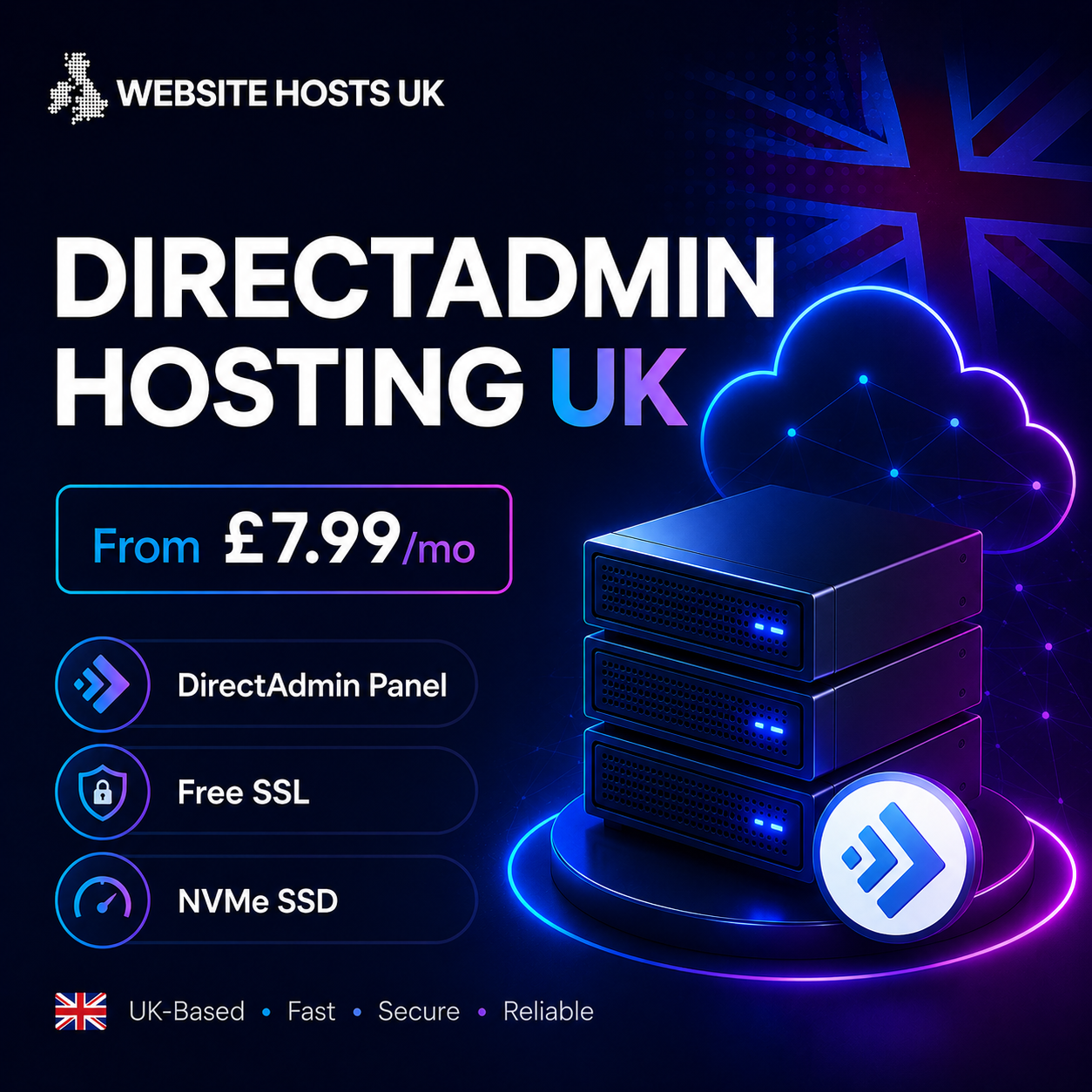 DirectAdmin Web Hosting UK | Fast, Secure & Reliable